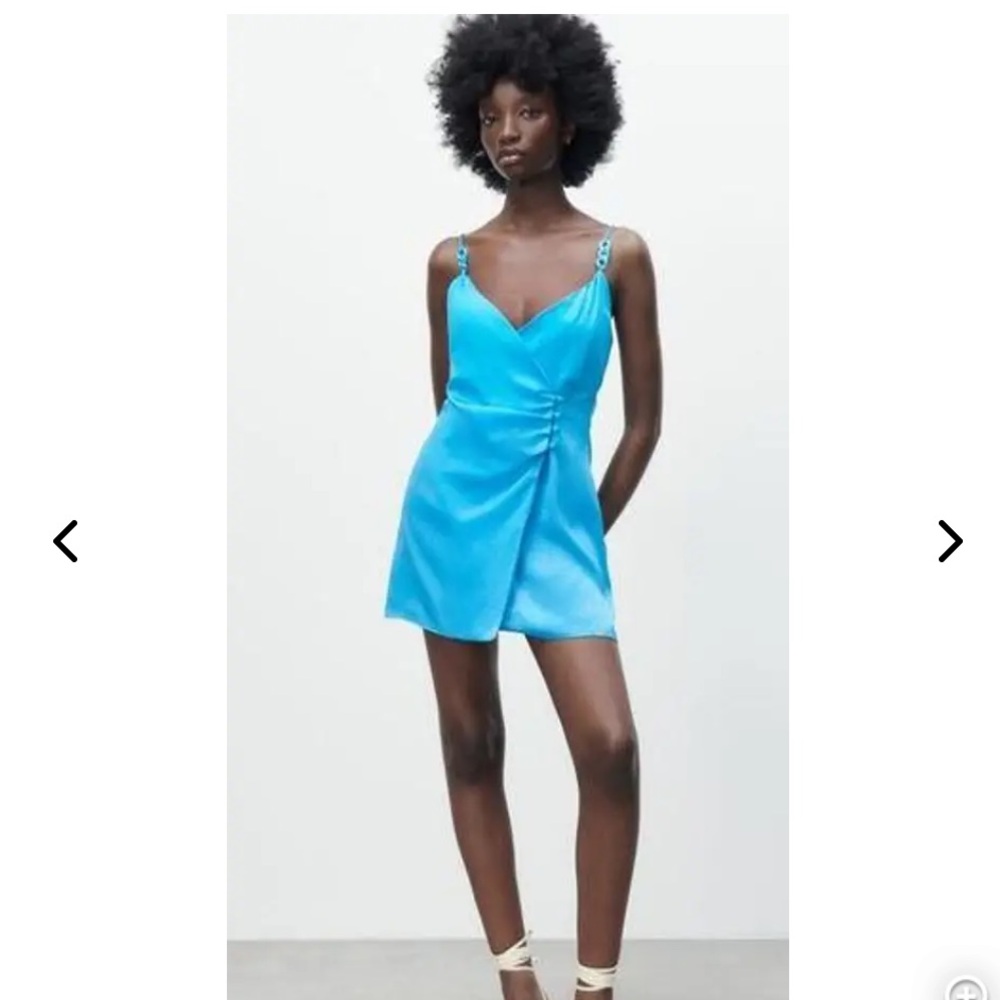 Zara satin mini dress